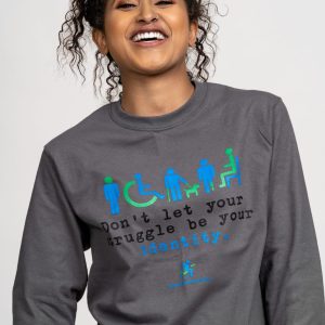 Don’t Let Your Struggle Be Your Identity- Tri-Blend Long Sleeve Shirt