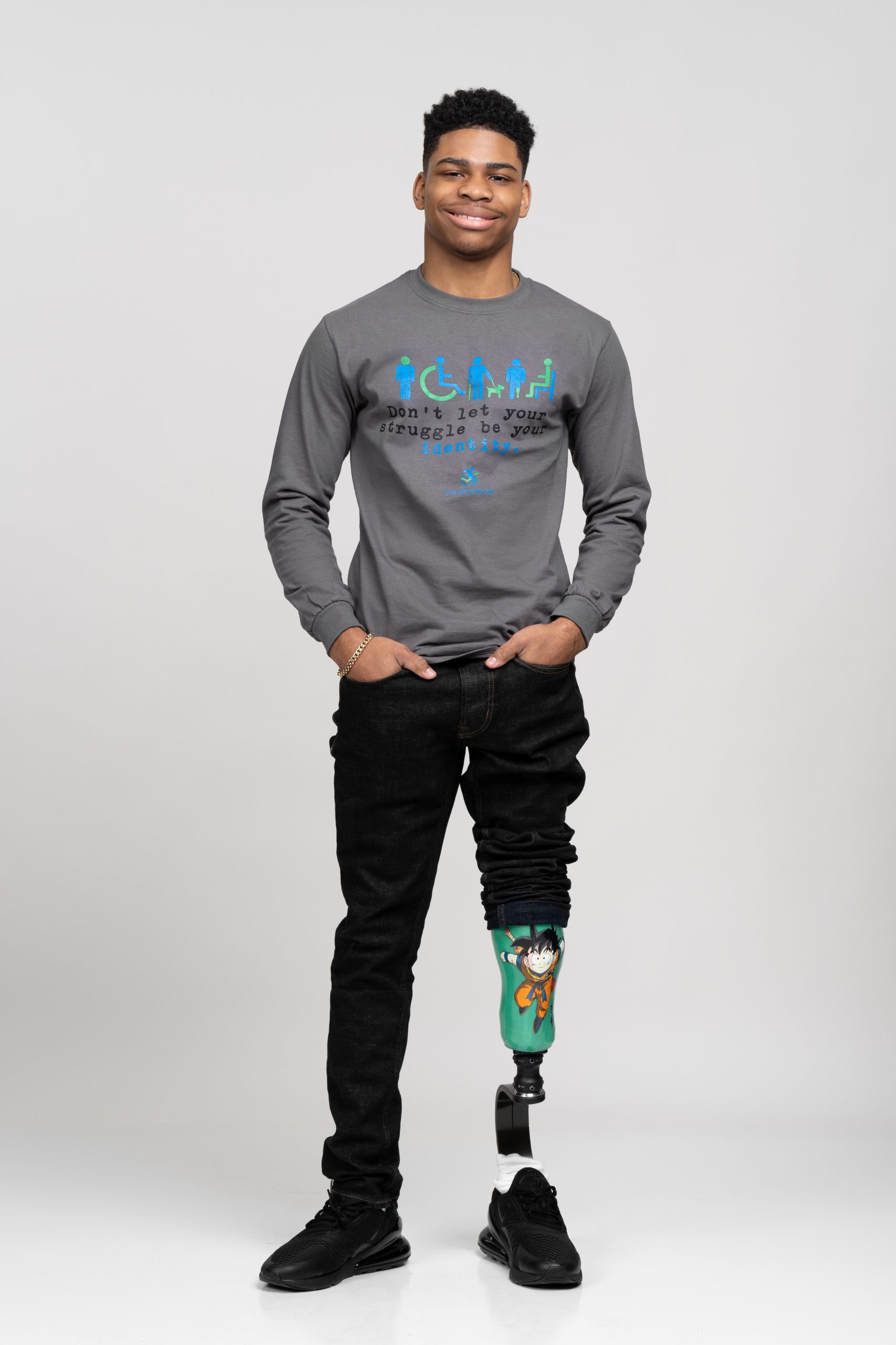 Don’t Let Your Struggle Be Your Identity- Tri-Blend Long Sleeve Shirt - Image 2